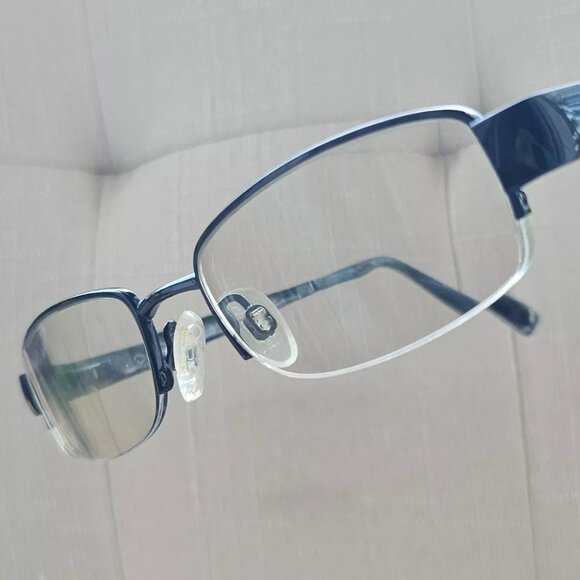 Oscar De La Renta Ladies Glasses/Eyeglasses Frame OSM802 Half Rim Black Frame - Picture 1 of 12